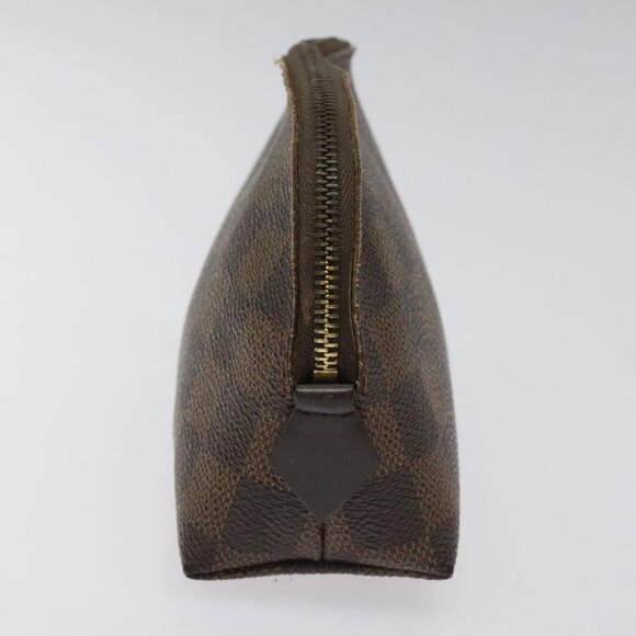 LOUIS VUITTON Damier Ebene Pochette Cosmetic PM Pouch N47516 LV Auth KD199 - Picture 4 of 15